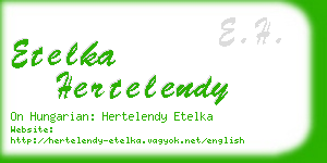 etelka hertelendy business card